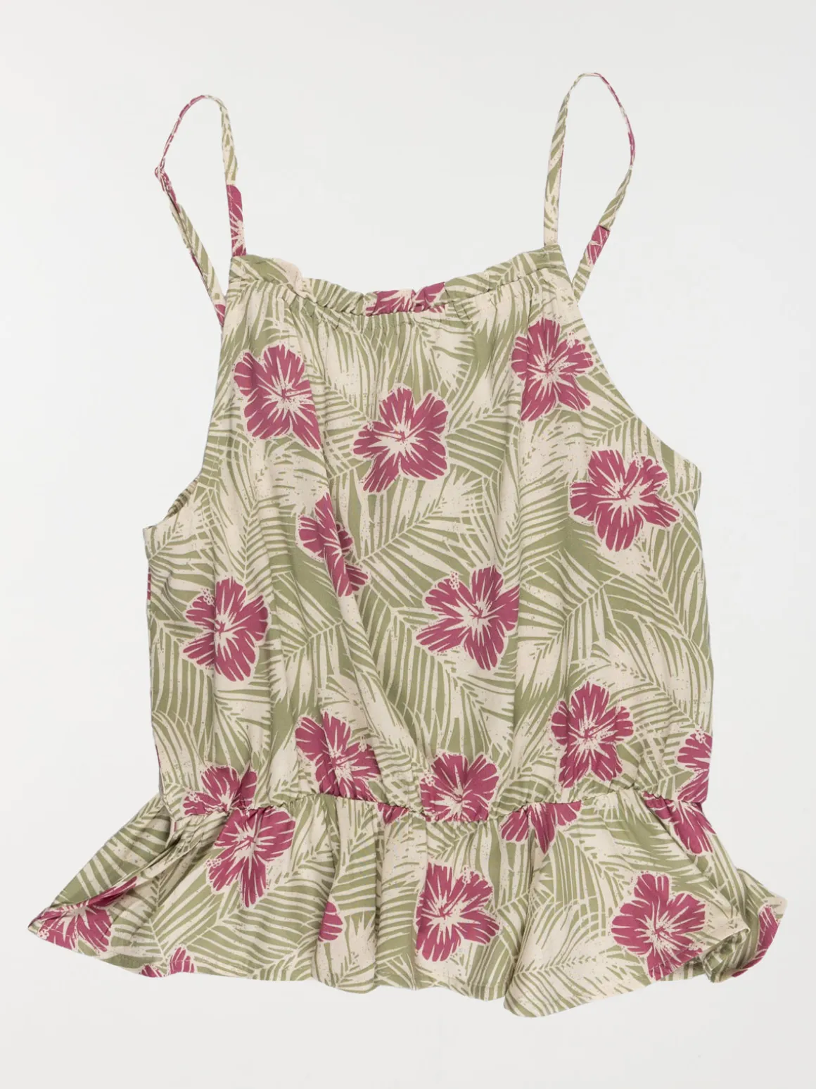 Blouse imprimée bretelles fille (XXS-M)