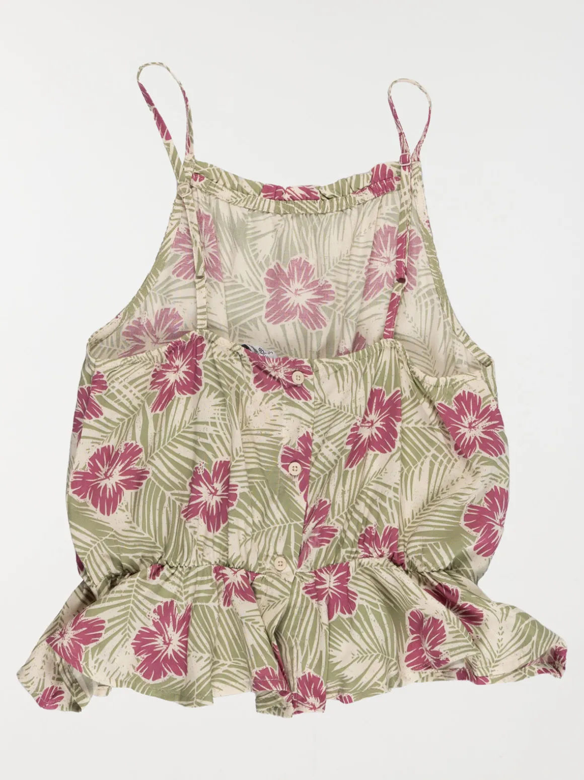 Blouse imprimée bretelles fille (XXS-M)