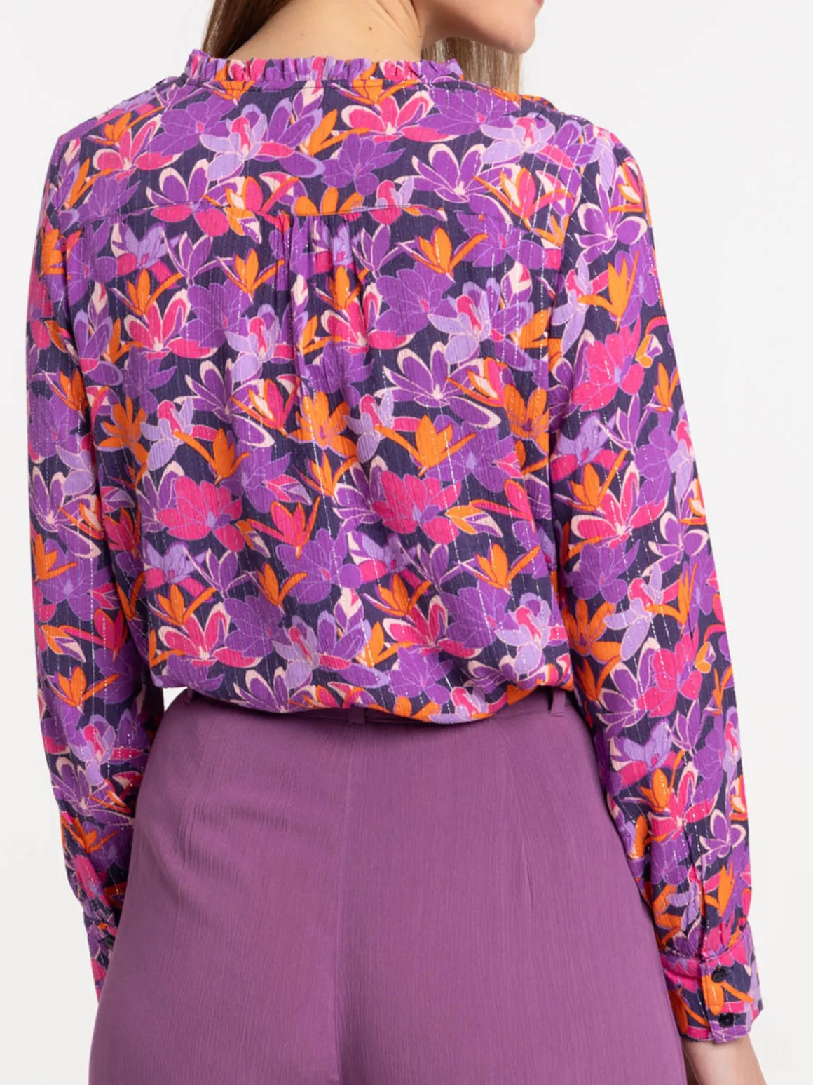Blouse imprimée fleurie femme