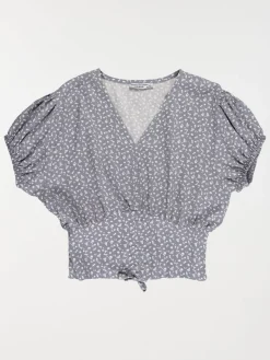 Blouse imprimée fleurie fille (XXS-M)