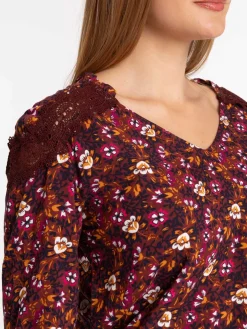Blouse imprimée florale femme
