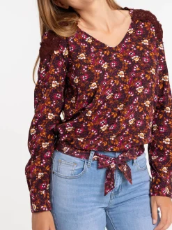 Blouse imprimée florale femme