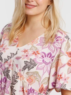 Blouse imprimée florale femme