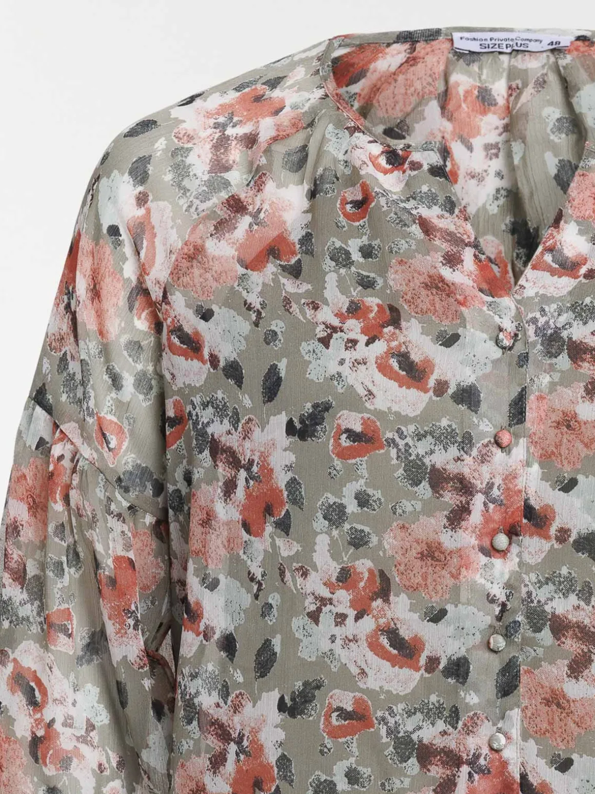 Blouse imprimée grande taille femme