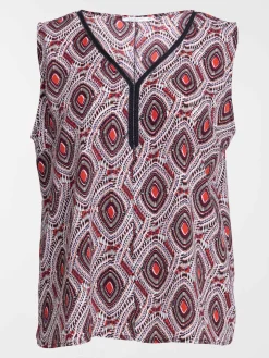 Blouse imprimée grande taille femme