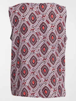 Blouse imprimée grande taille femme
