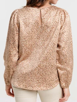 Blouse imprimée léopard femme