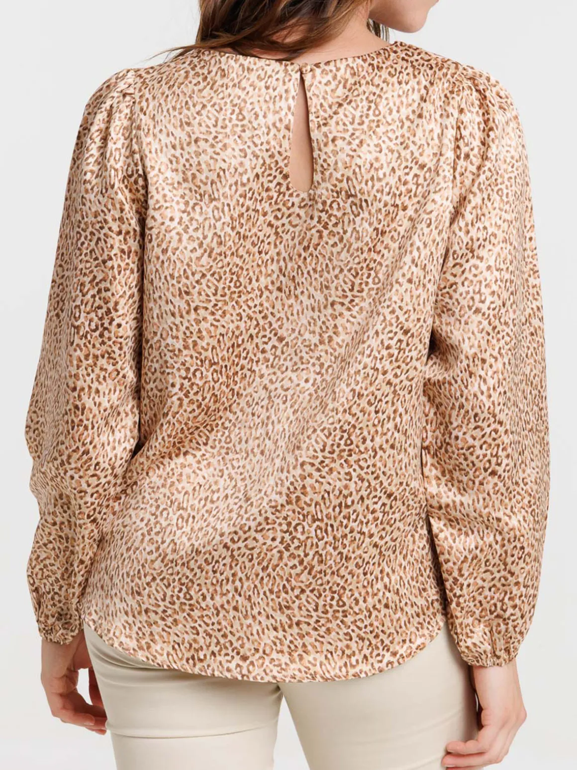 Blouse imprimée léopard femme
