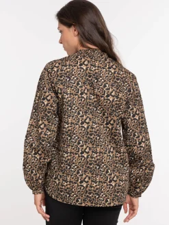 Blouse imprimée léopard femme