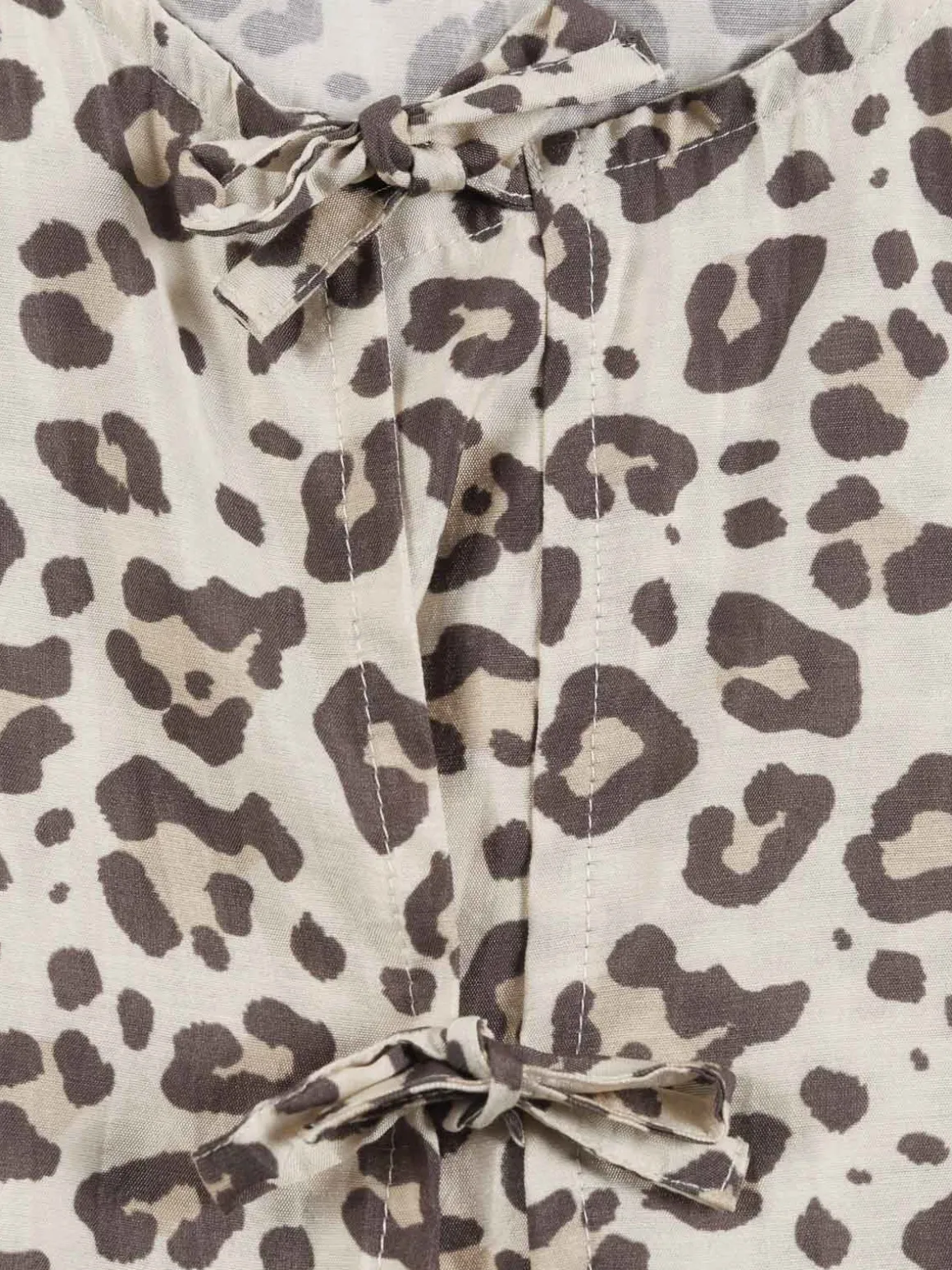 Blouse imprimée léopard fille (XXS-M)