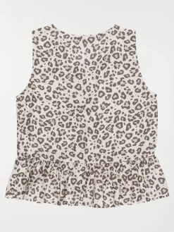 Blouse imprimée léopard fille (XXS-M)