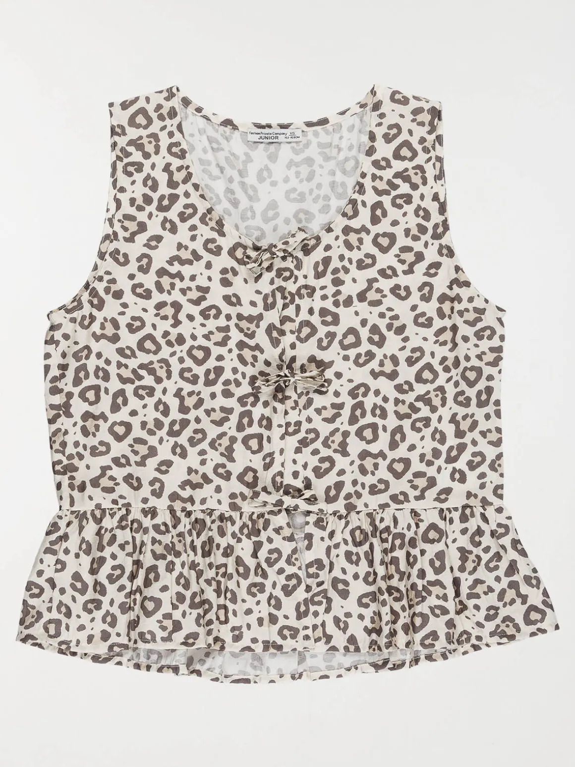 Blouse imprimée léopard fille (XXS-M)
