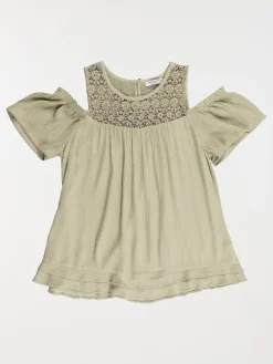 Blouse kaki clair fille (XXS-M)