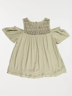 Blouse kaki clair fille (XXS-M)
