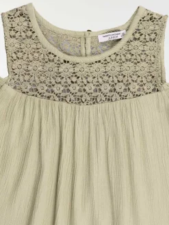 Blouse kaki clair fille (XXS-M)