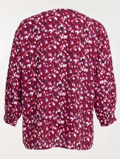 Blouse lie de vin grande taille femme