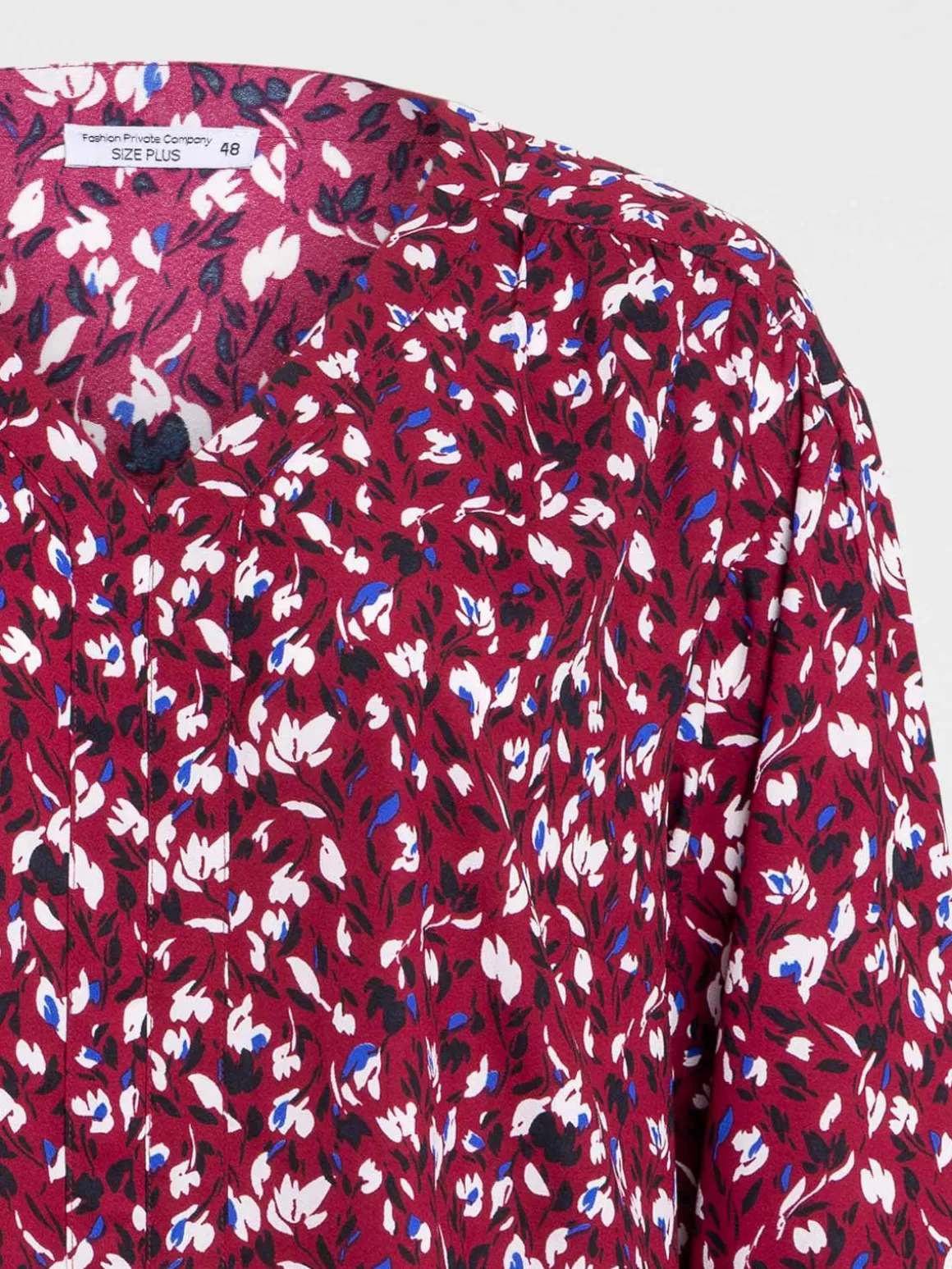 Blouse lie de vin grande taille femme