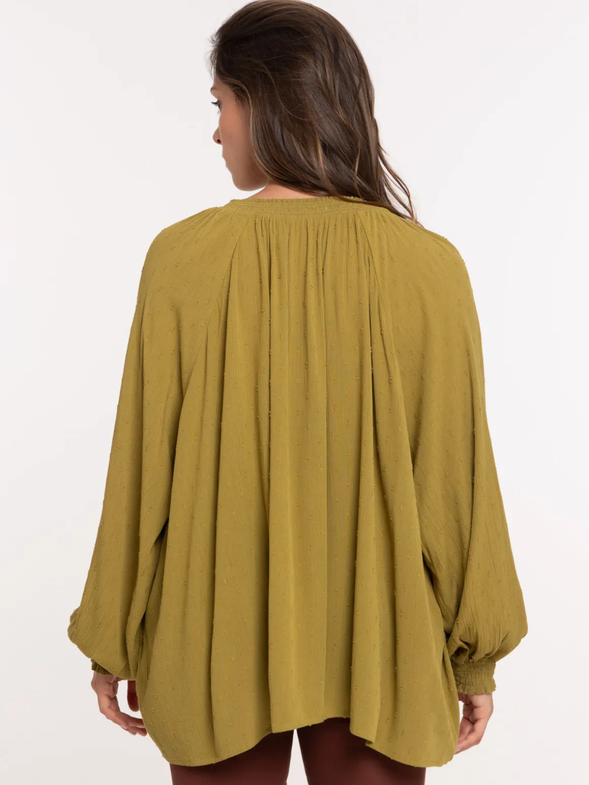 Blouse manche longue fluide femme