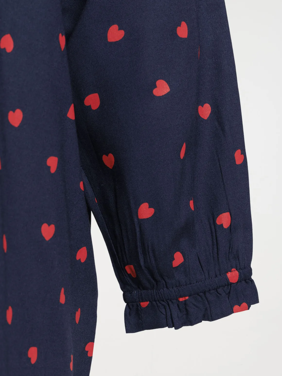 Blouse motif coeur grande taille femme