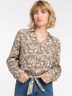 Blouse motif ethnique femme