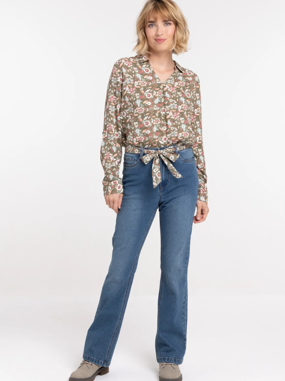 Blouse motif ethnique femme