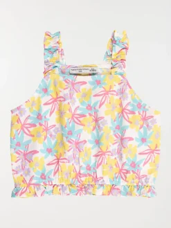 Blouse motif tropical fille (3-12A)