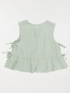 Blouse nœuds côtés fille opaline (3-12A)