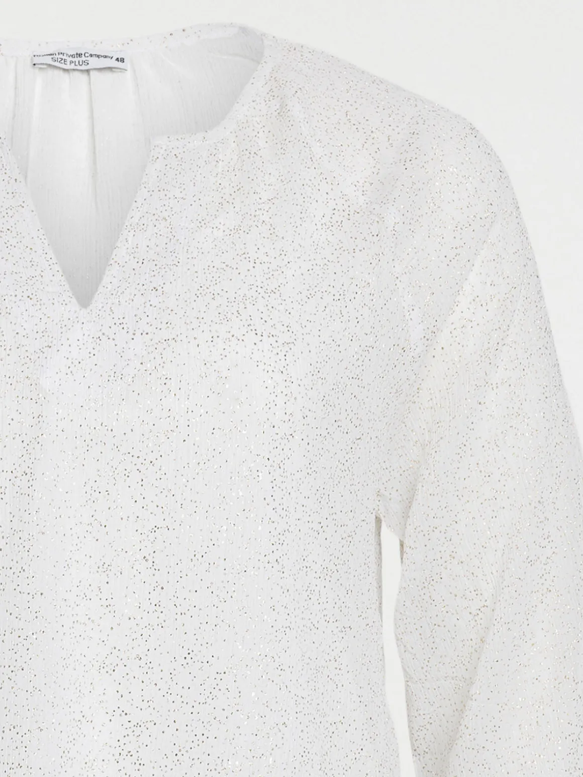 Blouse paillettes grande taille femme