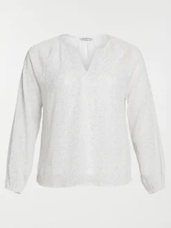 Blouse paillettes grande taille femme