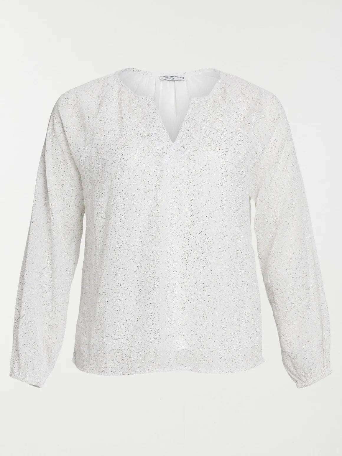 Blouse paillettes grande taille femme