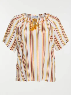 Blouse rayée grande taille femme