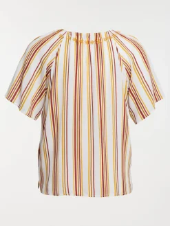 Blouse rayée grande taille femme