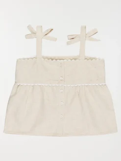 Blouse sans manches noeud fille (3-12A)