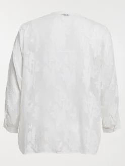 Blouse volantée grande taille femme