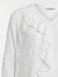 Blouse volantée grande taille femme