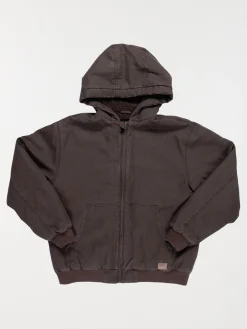Blouson à capuche ébène garçon (XXS-M)