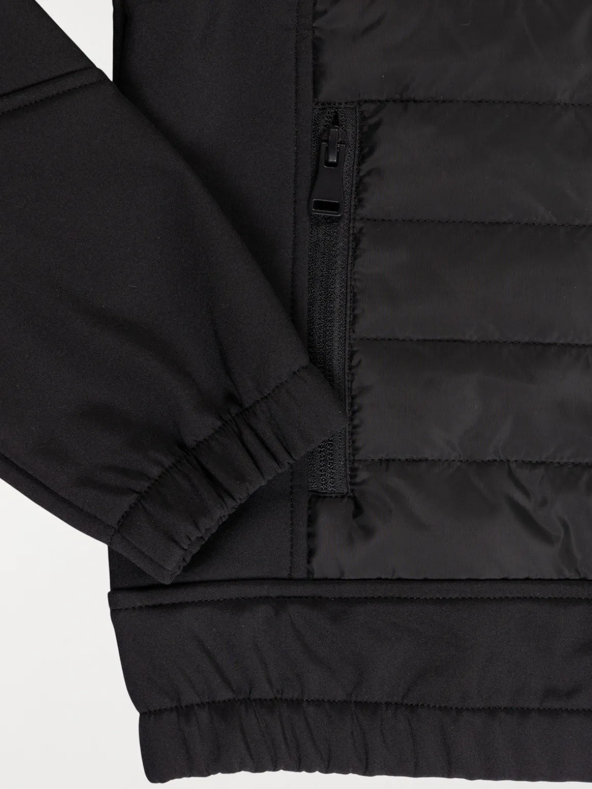 Blouson à capuche noir garçon (XXS-M)