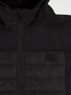Blouson à capuche noir garçon (XXS-M)