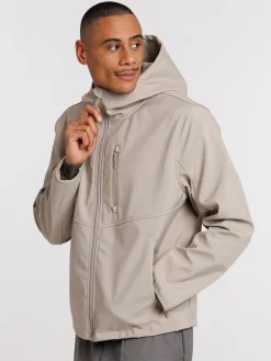 Blouson capuche col montant homme