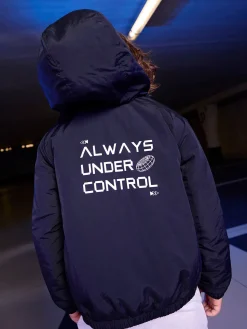 Blouson capuche garçon noir (3-12A)