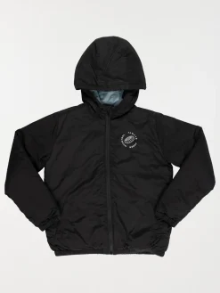 Blouson capuche garçon noir (3-12A)