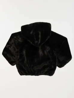 Blouson noir doux fille (3-12A)