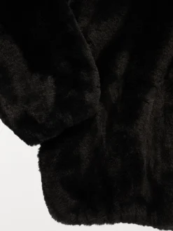 Blouson noir doux fille (3-12A)