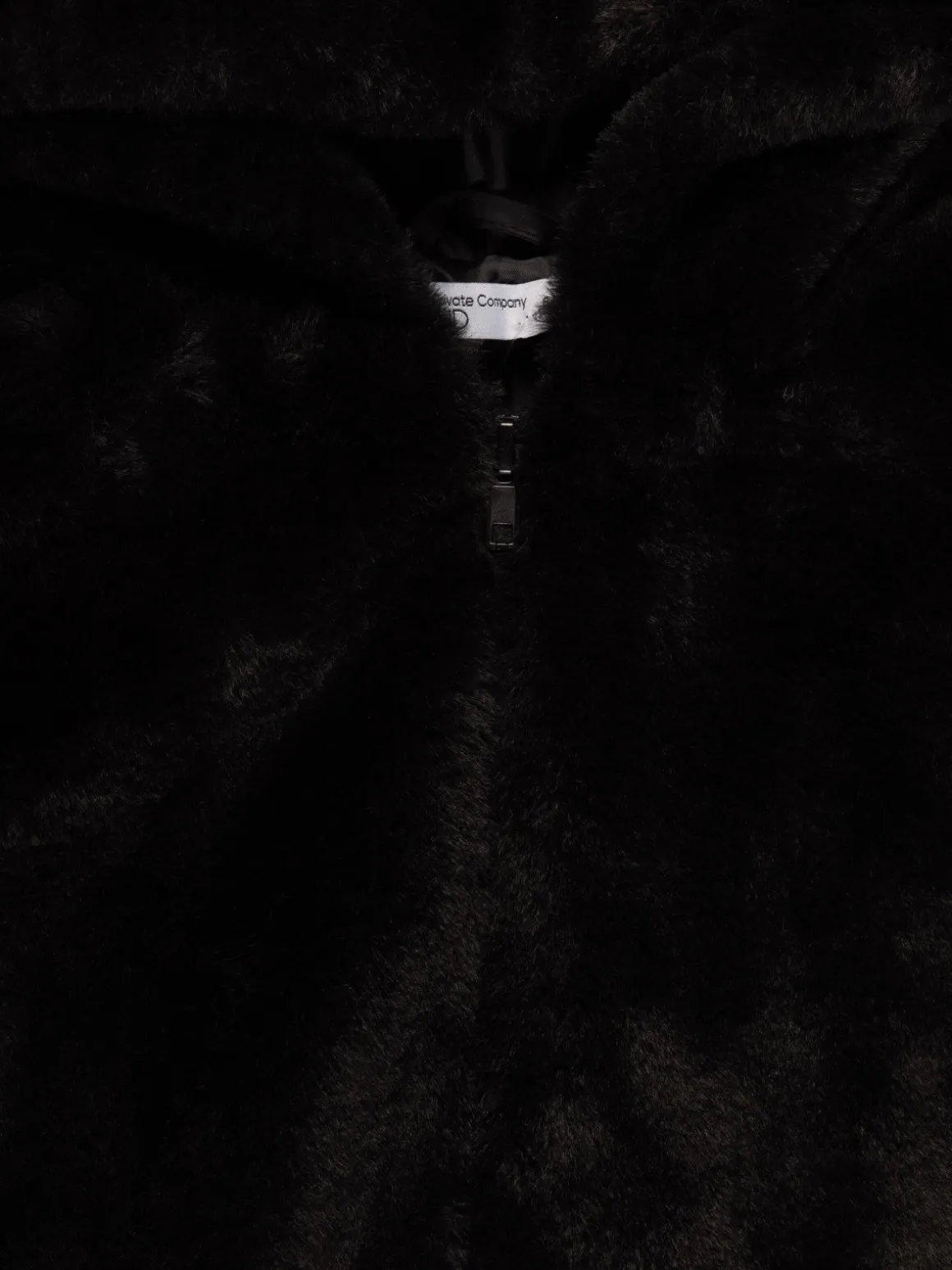 Blouson noir doux fille (3-12A)