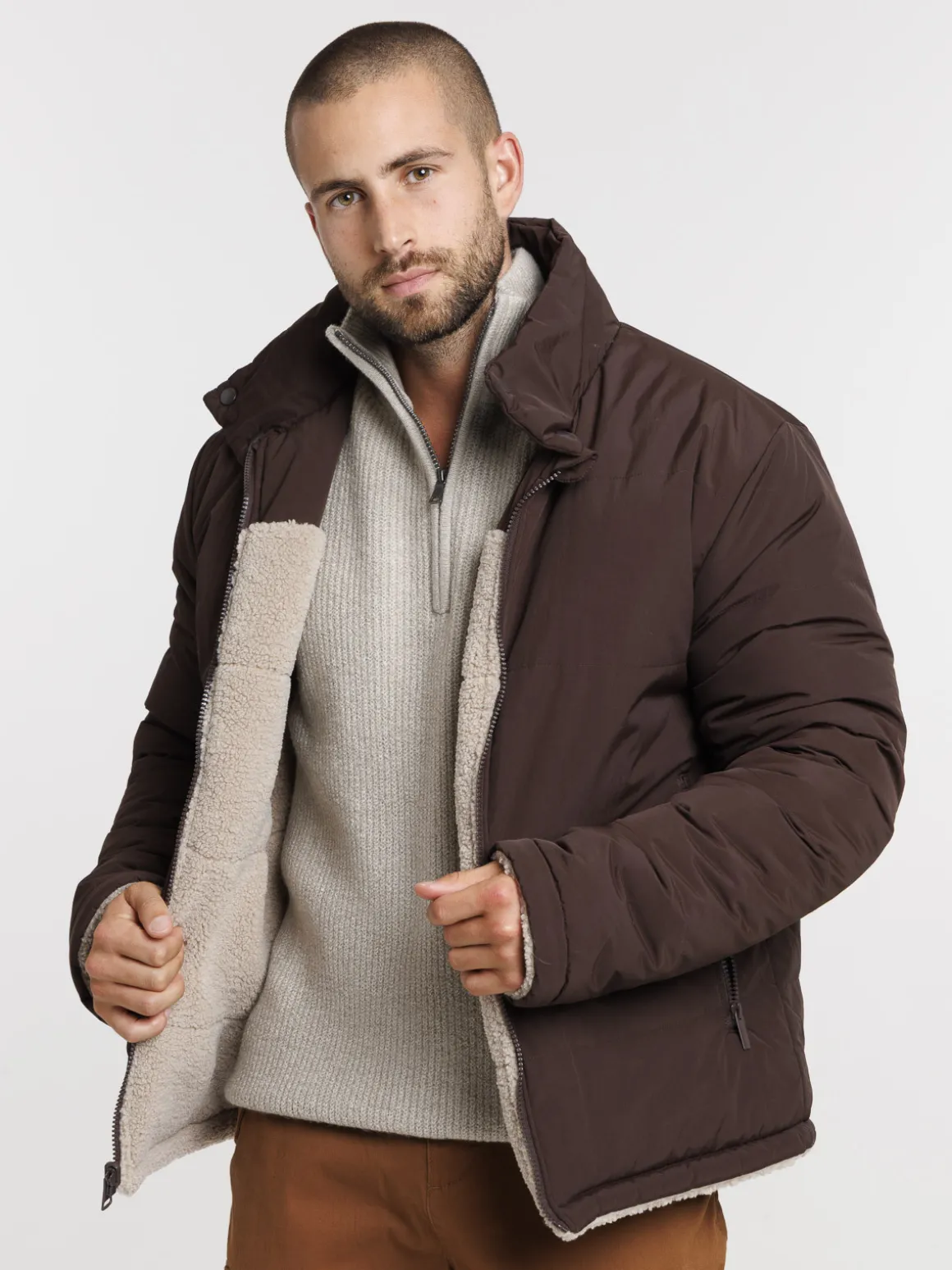 Blouson réversible homme