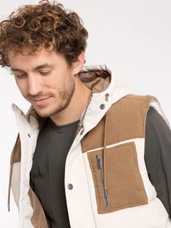 Blouson sans manches capuche homme
