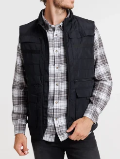Blouson sans manches noir homme