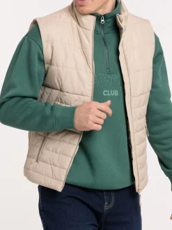 Blouson sans manches sable homme
