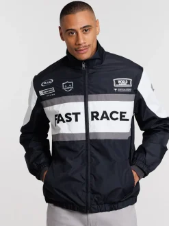 Blouson zippé col montant homme