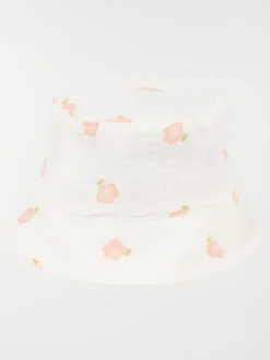 Bob écru double gaze de coton fille
